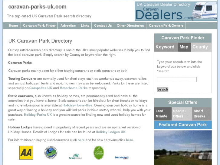 www.caravan-parks-uk.com