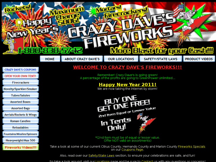 www.crazydavesfireworks.com