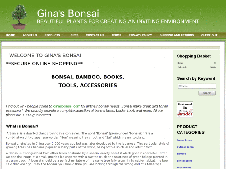 www.ginasbonsai.com