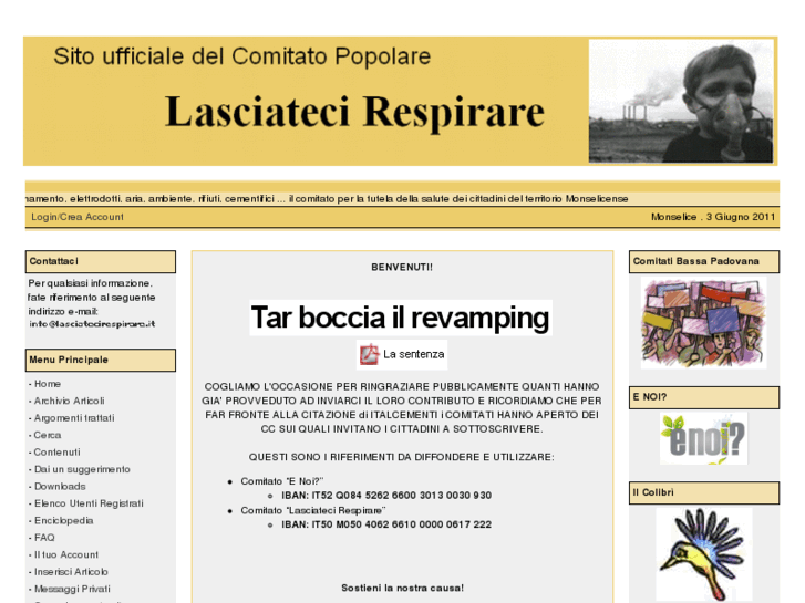 www.lasciatecirespirare.it