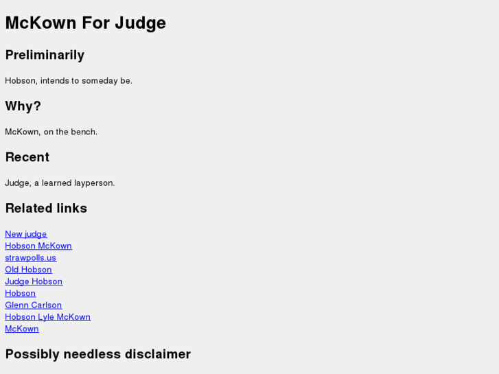 www.mckownforjudge.com