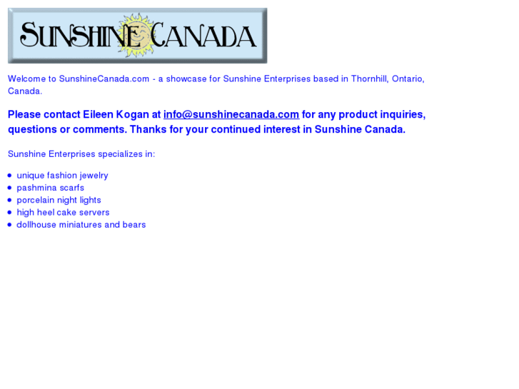 www.sunshinecanada.com