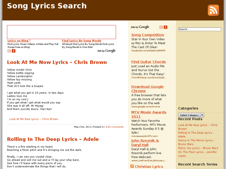 www.songlyricssearch.net