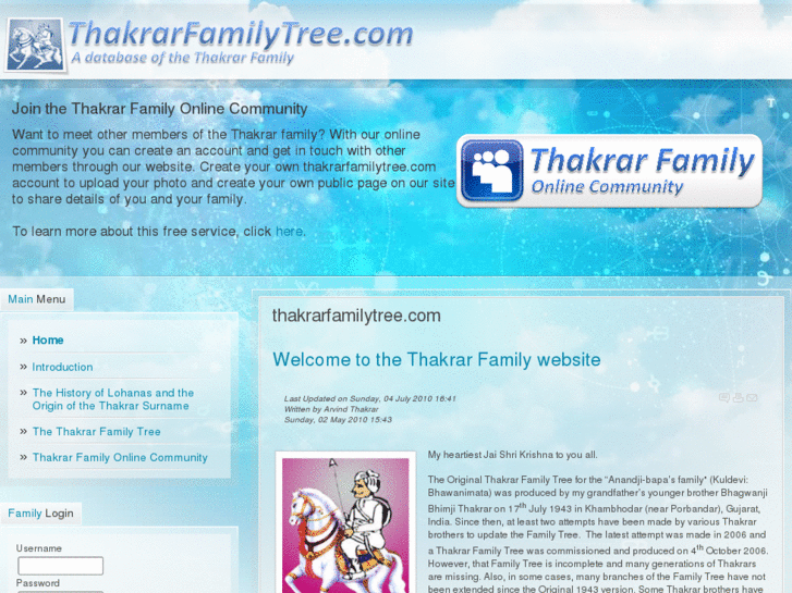 www.thakrarfamilytree.com