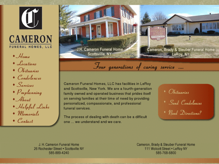 www.cameronfuneralhomesllc.com