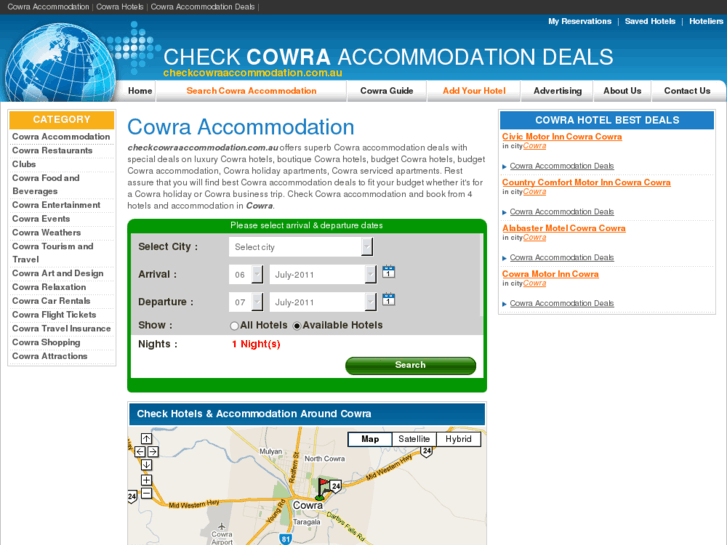 www.checkcowraaccommodation.com.au