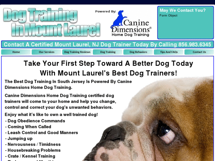 www.dogtraininginmountlaurelnj.com