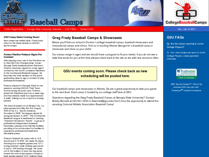 www.gregfradybaseball.com