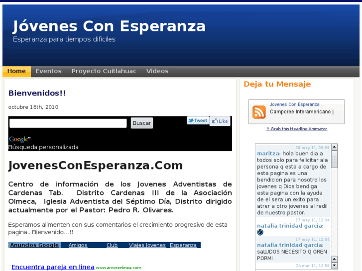 www.jovenesconesperanza.com