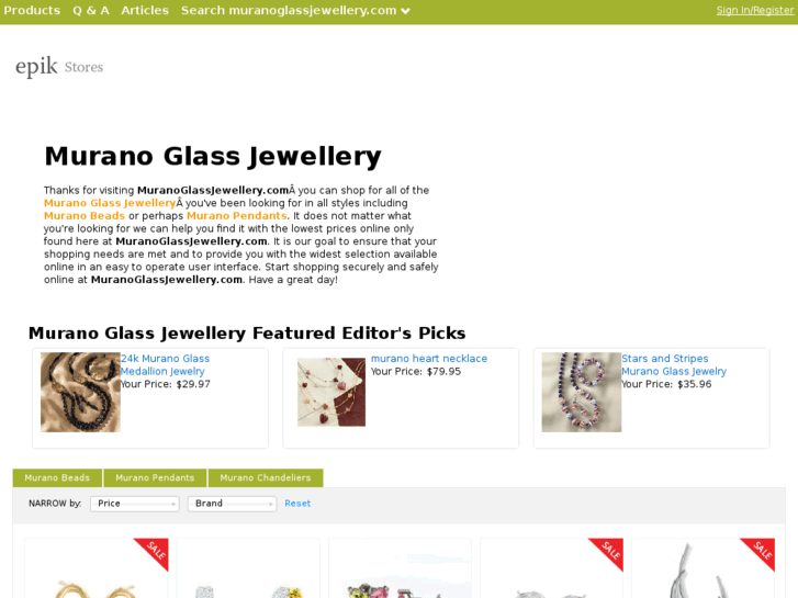 www.muranoglassjewellery.com