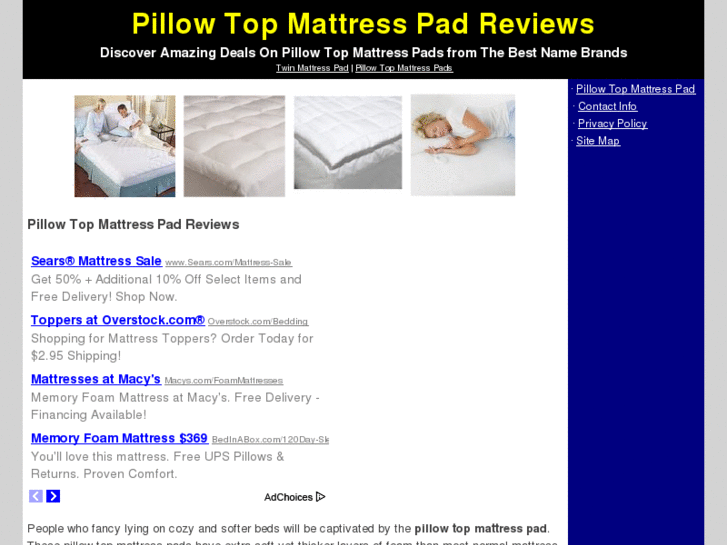 www.pillowtopmattresspadreviews.com