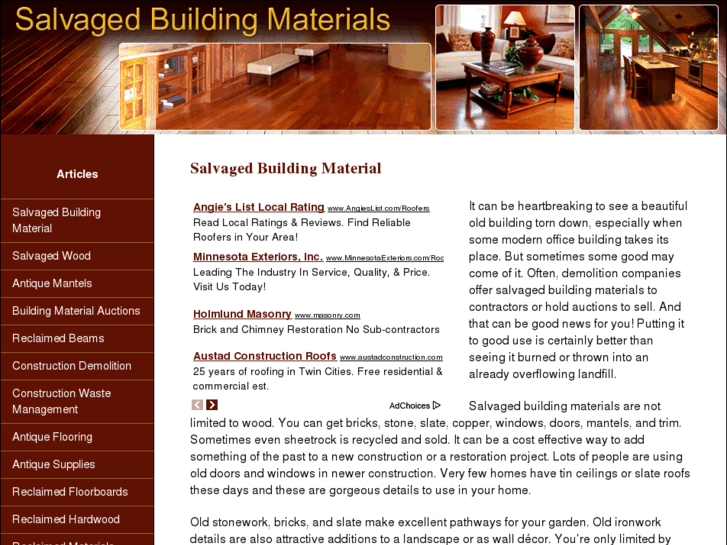 www.usesforsalvagedbuildingmaterial.com