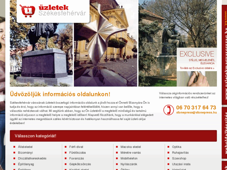 www.uzletekszekesfehervar.hu