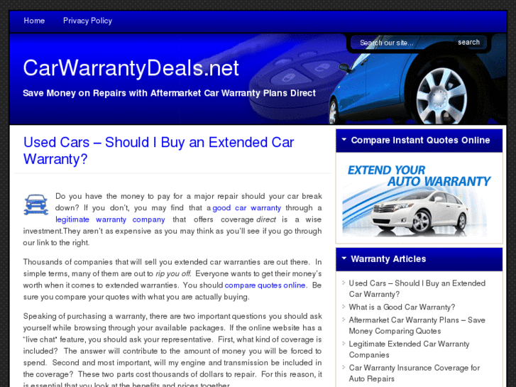 www.carwarrantydeals.net