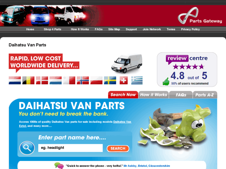 www.daihatsuvanpartsgateway.co.uk