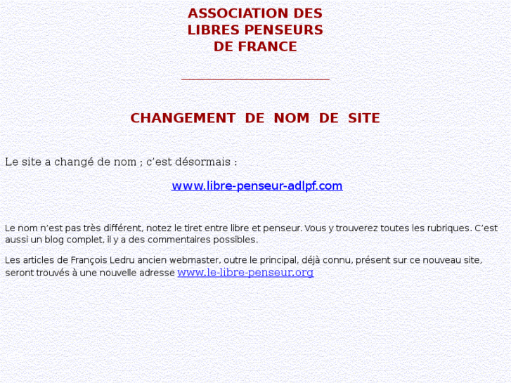 www.librepenseur-adlpf.org