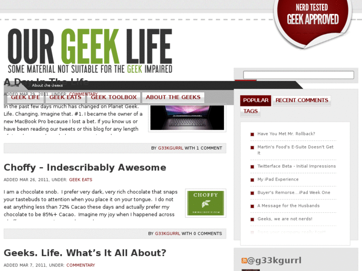 www.ourgeeklife.com