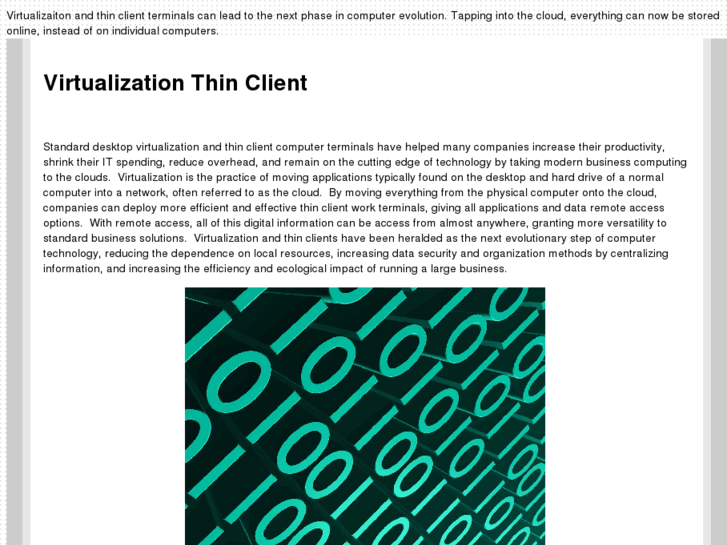 www.virtualizationthinclient.com