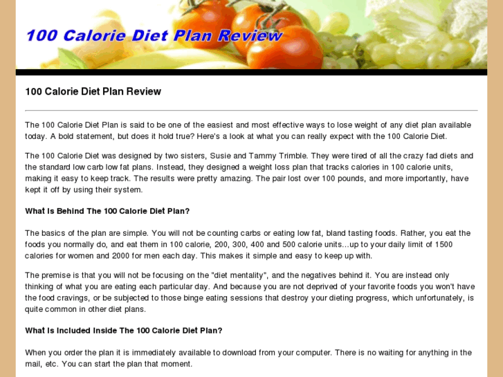 www.100caloriedietplanreview.com