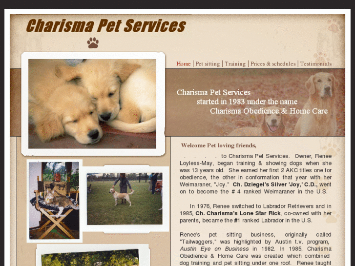 www.charismapetservices.com