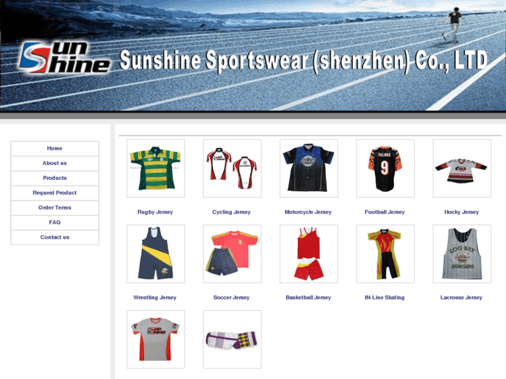 www.szsunshinesportswear.com