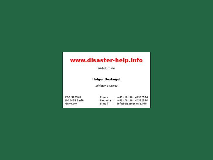 www.disaster-help.info