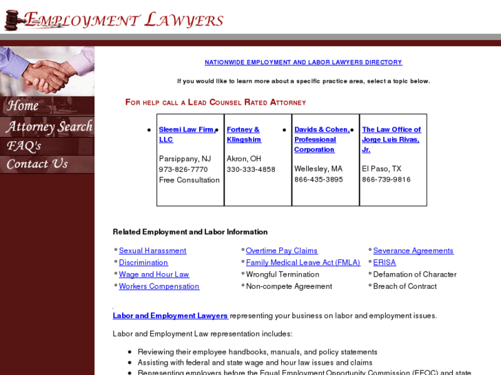 www.employment-labor-lawyers.com