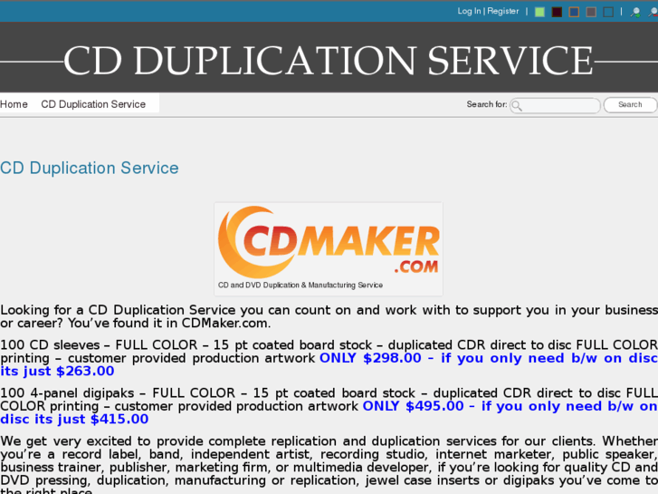 www.mycdduplicationservice.com