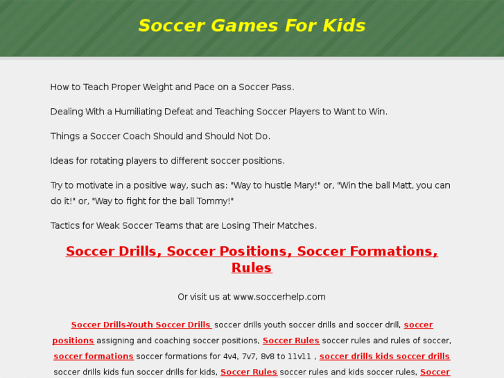 www.soccergamesforkids.org