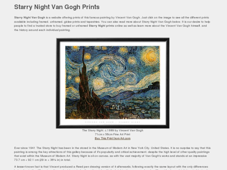 www.starrynightvangogh.com