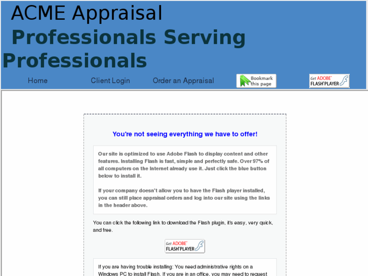 www.acmeappraisalservice.com