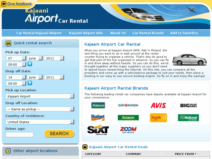 www.kajaaniairportcarrental.com