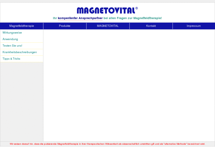 www.magnetfeldtherapie-magnetovital.de