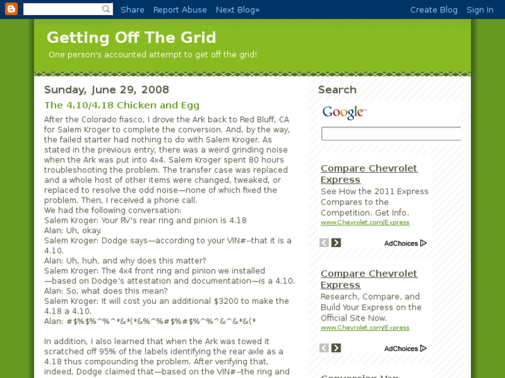 www.gettingoffthegrid.net
