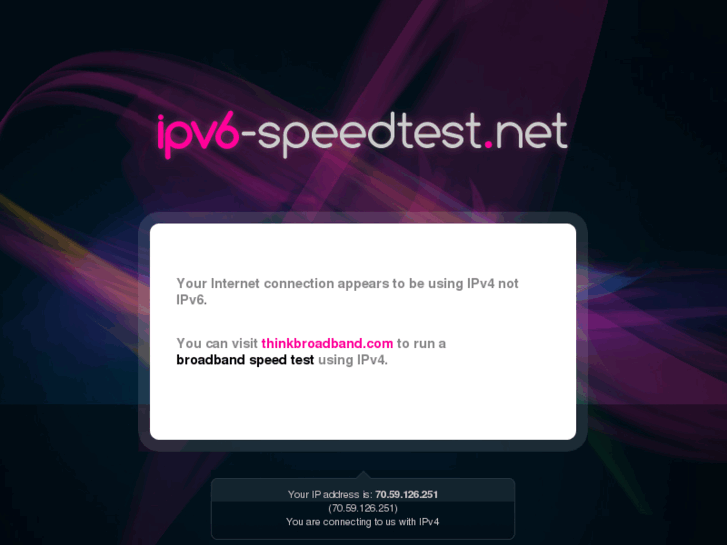 www.ipv6-speedtest.net