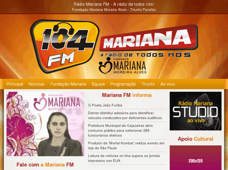 www.radiomarianafm.com.br