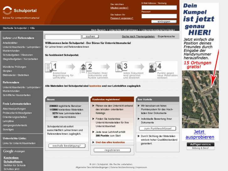 Schulportal.de: Schulportal - Unterrichtsmaterial Für Lehrer Und ...