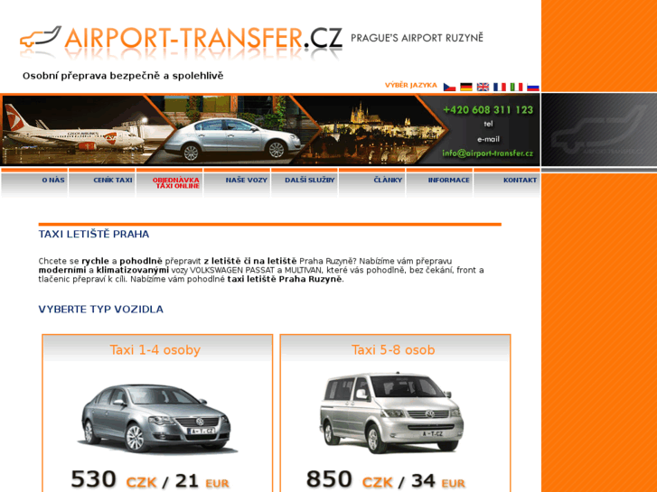 www.airport-transfer.cz