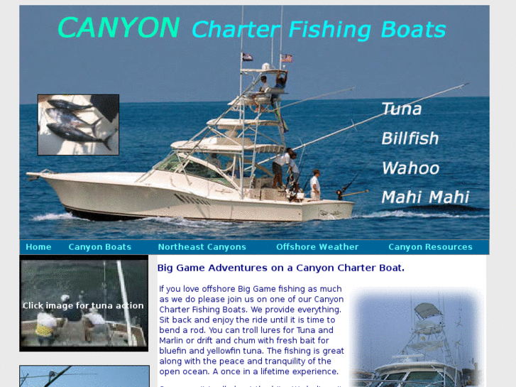 www.canyoncharterfishingboat.com