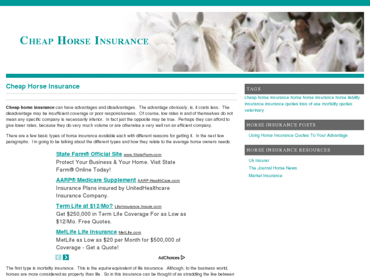 www.cheaphorseinsurance.org