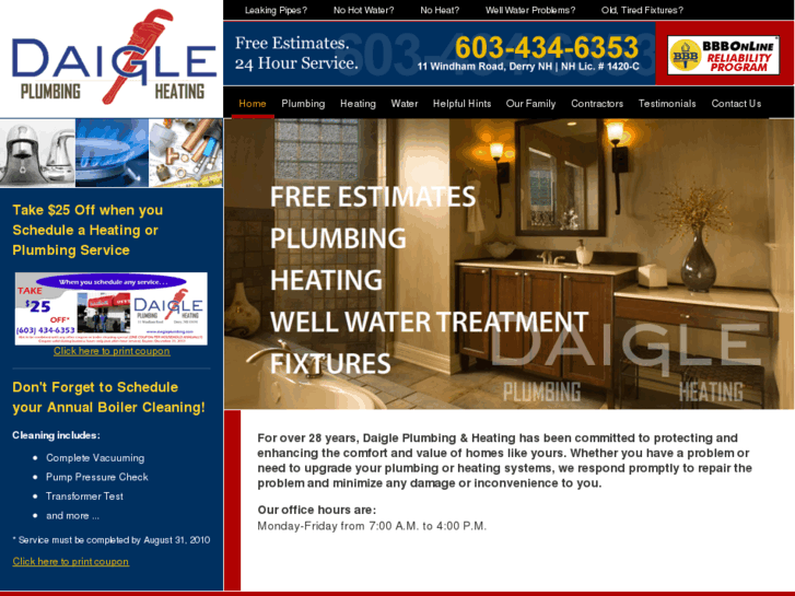 www.daigleplumbing.com