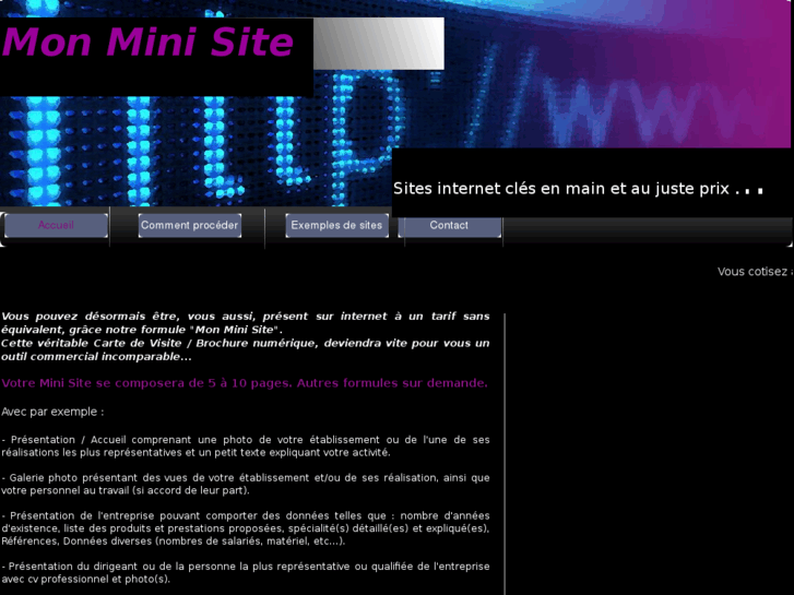 www.monminisite.fr