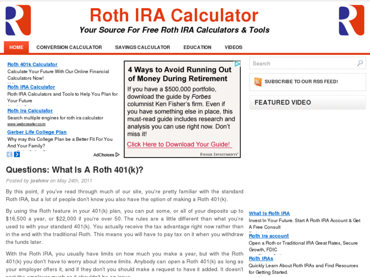 www.rothiracalculator.org