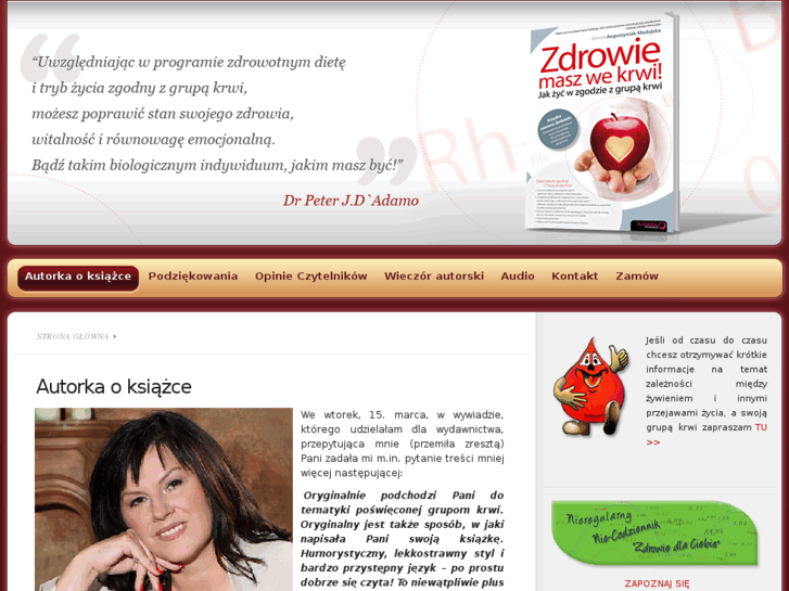 www.zdrowiemaszwekrwi.pl