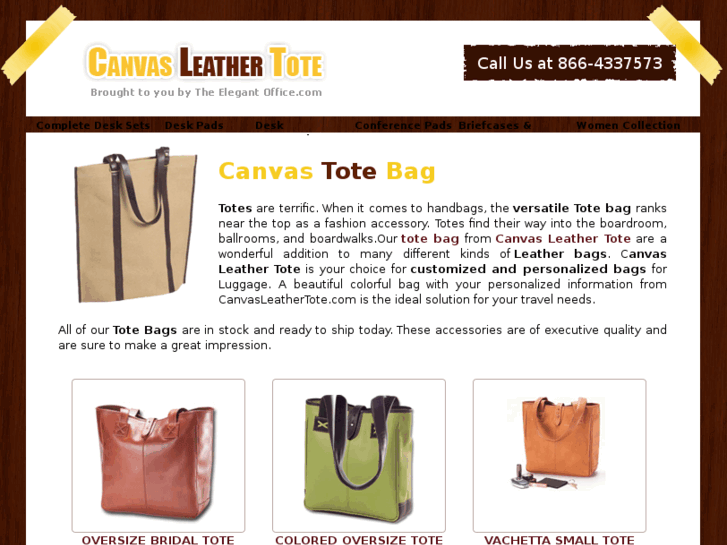 www.canvasleathertote.com