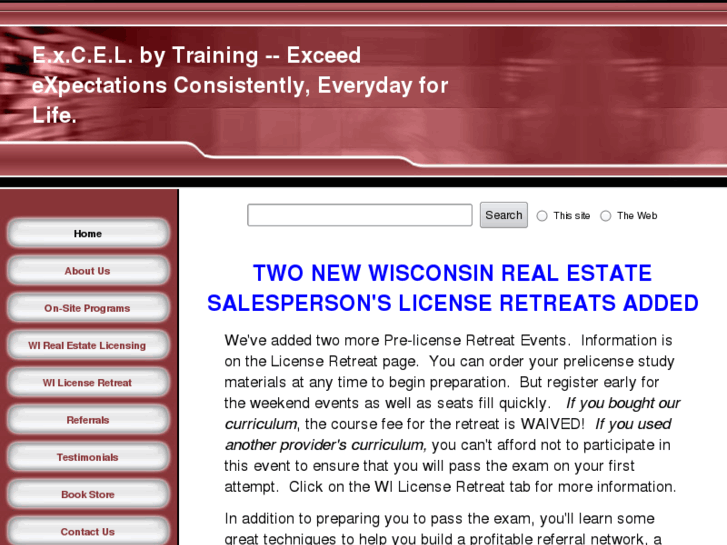 www.excelbytraining.com