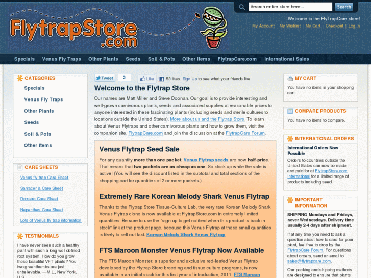www.flytrapstore.com