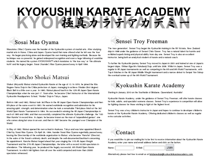 www.kyokushinkarateacademy.com