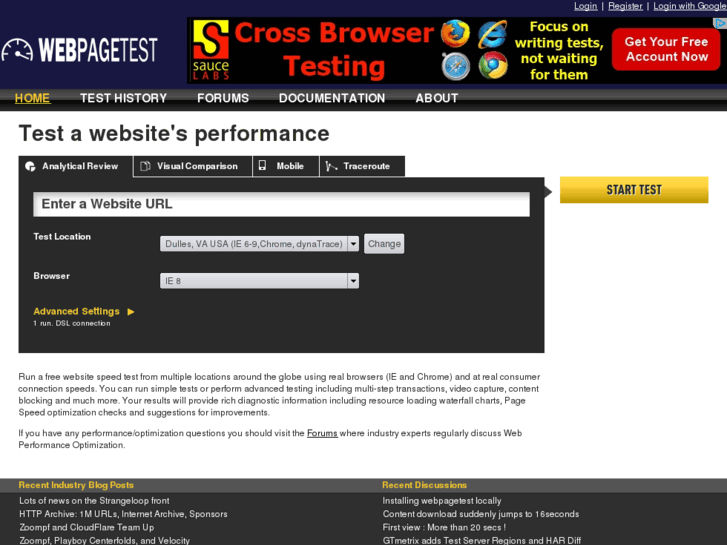 www.webpagetest.org