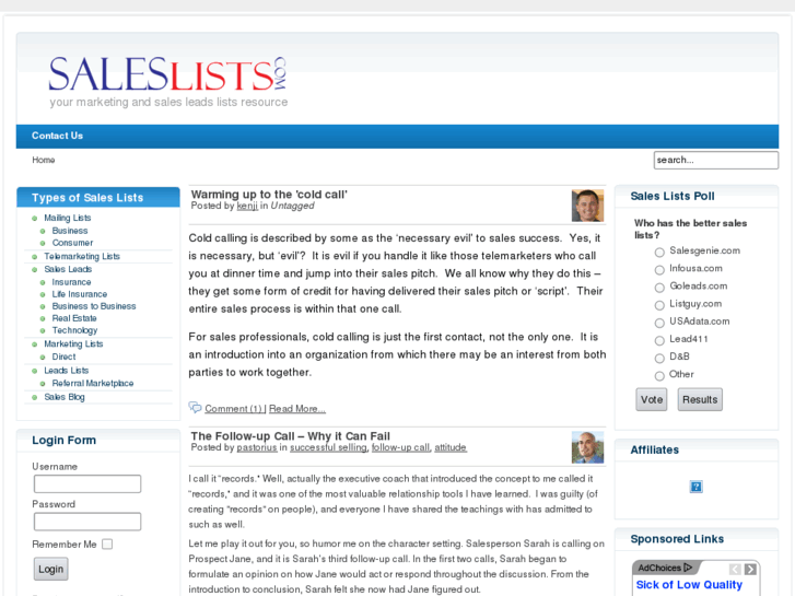 www.saleslists.com